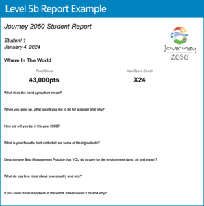 Level 5b Report Example